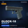Сувенирный Glock-18 | Night | Поношенное · Скин Counter-Strike 2