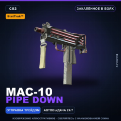 StatTrak™ MAC-10 | Pipe Down | Закалённое в боях · Скин Counter-Strike 2