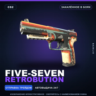Five-SeveN | Retrobution | Закалённое в боях · Скин Counter-Strike 2