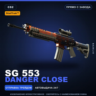StatTrak™ SG 553 | Danger Close | Прямо с завода · Скин Counter-Strike 2