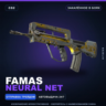 FAMAS | Neural Net | Закалённое в боях · Скин Counter-Strike 2
