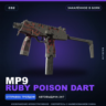 MP9 | Ruby Poison Dart | Закалённое в боях · Скин Counter-Strike 2