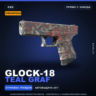Сувенирный Glock-18 | Teal Graf | Прямо с завода · Скин Counter-Strike 2