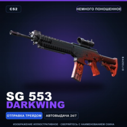 SG 553 | Darkwing | Немного поношенное · Скин Counter-Strike 2