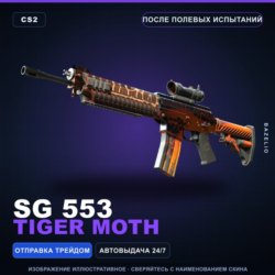 SG 553 | Tiger Moth | После полевых испытаний · Скин Counter-Strike 2