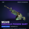 M249 | Emerald Poison Dart | Немного поношенное · Скин Counter-Strike 2
