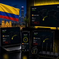 Happ VPN | Колумбия      Статический IP | Защита от DPI | Доступ ИИ | 10 Гбит/с