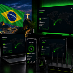 Happ VPN | Бразилия      Статический IP | Защита от DPI | Доступ ИИ | 10 Гбит/с