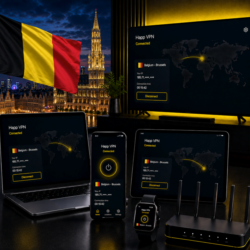 Happ VPN | Бельгия      Статический IP | Защита от DPI | Доступ ИИ | 10 Гбит/с