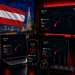 Happ VPN | Австрия      Статический IP | Защита от DPI | Доступ ИИ | 10 Гбит/с