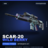 SCAR-20 | Wild Berry | Поношенное · Скин Counter-Strike 2
