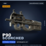 Сувенирный P90 | Scorched | Закалённое в боях · Скин Counter-Strike 2