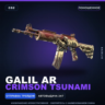 Galil AR | Crimson Tsunami | Поношенное · Скин Counter-Strike 2