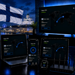 Happ VPN | Финляндия      Статический IP | Защита от DPI | Доступ ИИ | 10 Гбит/с