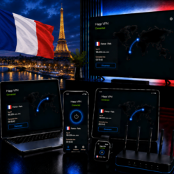 Happ VPN | Франция      Статический IP | Защита от DPI | Доступ ИИ | 10 Гбит/с