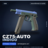 CZ75-Auto | Indigo | Закалённое в боях · Скин Counter-Strike 2