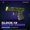 Glock-18 | Nuclear Garden | Поношенное · Скин Counter-Strike 2