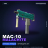 MAC-10 | Malachite | Поношенное · Скин Counter-Strike 2