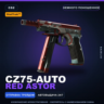 StatTrak™ CZ75-Auto | Red Astor | Немного поношенное · Скин Counter-Strike 2