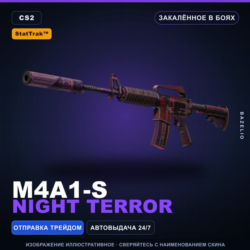 StatTrak™ M4A1-S | Night Terror | Закалённое в боях · Скин Counter-Strike 2