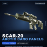 SCAR-20 | Arctic Camo Panels | Поношенное · Скин Counter-Strike 2