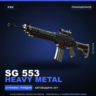 SG 553 | Heavy Metal | Поношенное · Скин Counter-Strike 2