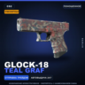 Сувенирный Glock-18 | Teal Graf | Поношенное · Скин Counter-Strike 2