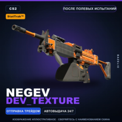 StatTrak™ Negev | dev_texture | После полевых испытаний · Скин Counter-Strike 2