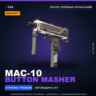 StatTrak™ MAC-10 | Button Masher | После полевых испытаний · Скин Counter-Strike 2