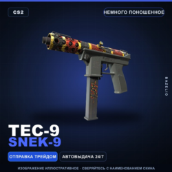 Tec-9 | Snek-9 | Немного поношенное · Скин Counter-Strike 2