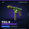 Tec-9 | Bamboozle | Закалённое в боях · Скин Counter-Strike 2