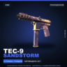 Tec-9 | Sandstorm | Поношенное · Скин Counter-Strike 2