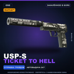 StatTrak™ USP-S | Ticket to Hell | Закалённое в боях · Скин Counter-Strike 2