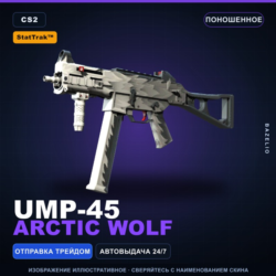 StatTrak™ UMP-45 | Arctic Wolf | Поношенное · Скин Counter-Strike 2
