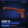 USP-S | Check Engine | Поношенное · Скин Counter-Strike 2