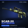 SCAR-20 | Outbreak | Прямо с завода · Скин Counter-Strike 2