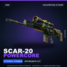 SCAR-20 | Powercore | Закалённое в боях · Скин Counter-Strike 2