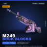 StatTrak™ M249 | Bock Blocks | Прямо с завода · Скин Counter-Strike 2