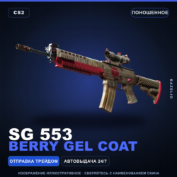 SG 553 | Berry Gel Coat | Поношенное · Скин Counter-Strike 2