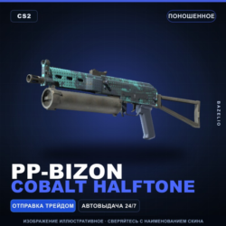 PP-Bizon | Cobalt Halftone | Поношенное · Скин Counter-Strike 2