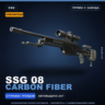 Сувенирный SSG 08 | Carbon Fiber | Прямо с завода · Скин Counter-Strike 2