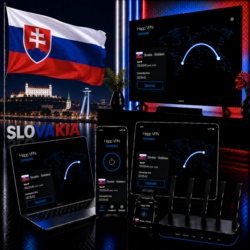 Happ VPN | Словакия      Статический IP | Защита от DPI | Доступ ИИ | 10 Гбит/с