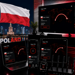 Happ VPN | Польша      Статический IP | Защита от DPI | Доступ ИИ | 10 Гбит/с
