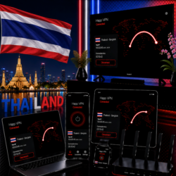 Happ VPN | Таиланд      Статический IP | Защита от DPI | Доступ ИИ | 10 Гбит/с