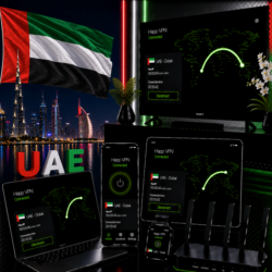 Happ VPN | ОАЭ      Статический IP | Обход DPI | Доступ к ИИ | 10 Гбит/с