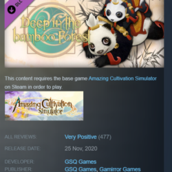 GLOBAL | Amazing Cultivation Simulator - Deep in the bamboo Forest | STEAM KEY