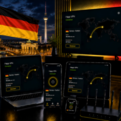 Happ VPN | Германия      Статический IP | Защита от DPI | Доступ ИИ | 10 Гбит/с