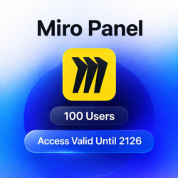 Miro Panel – 100 пользователей | Доступ действует до 2126 года