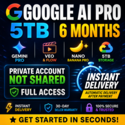 Google AI Pro 5TB | 6 месяцев | Gemini Pro | Nano Banana Pro | Veo & Flow Antigravity