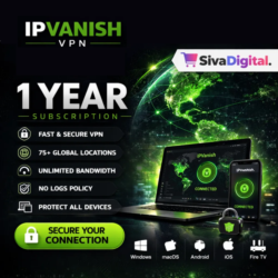 VPN IPvanish, гарантия 1 года — на 4 устройства.